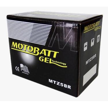Imagem de Bateria Gel Motobatt Mtz5br 4,2ah Yamaha Neo 125 2017 18 19