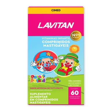 Imagem de Vitamina Infantil Lavitan Patati Patatá Sabor Tutti-Frutti 60 Comprimidos Mastigáveis