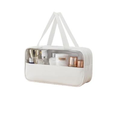 Imagem de Necessaire Transparente Média para Viagem – Organizador de Maquiagem e Acessórios