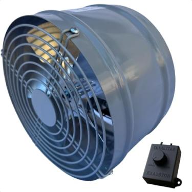 Imagem de Exaustor Axial 25cm Industrial Qualitas Eq250m2 110V 220V Para Coifa Churrasqueira Dutos Cozinha