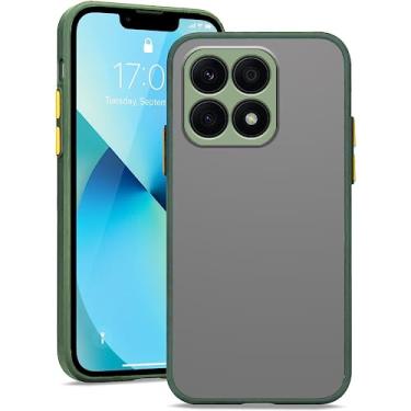 Imagem de Anlalish Capa protetora compatível com Xiaomi Poco F6 Pro translúcida fosca, capa protetora de TPU à prova de choque (verde)