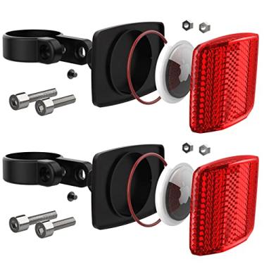 Imagem de PerfiPro Para suportes de bicicleta Airtag – Capa de rastreador GPS oculto para Apple Airtag, suporte antifurto para bicicleta elétrica, scooter (pacote com 2)