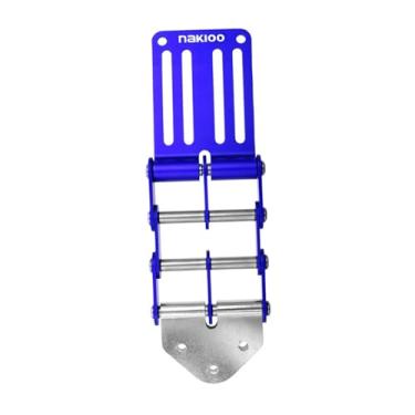 Imagem de Fenteer Bolsas para cinto de ferramentas, fivela de clipe, acessório profissional para carpinteiro, leve, faça você mesmo, atualização, liga de alumínio, Azul