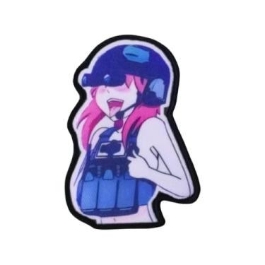 Imagem de Patch Anime Sexy Girl – Remendos Meme Material Waifu, Patch de Moral Tático Militar com Fecho de Gancho e Laço, Adesivos para Mochilas, Uniformes Militares, Jeans, Jaquetas, Coletes, Chapéus e Mais