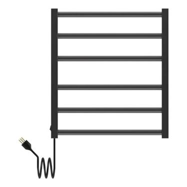 Imagem de Porta Toalha Toalheiro Térmico Aquecido Blend Preto 110V Lado direito