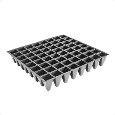 Imagem de Kit Conjunto 10 Bandejas Produção Mudas Sementeira 64 Células Plantio de diversas plantas Nutriplast