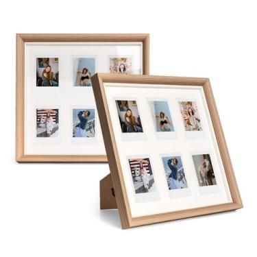 Imagem de Moldura para fotos MUZIRI KINOKOO Instax Mini Square Wood 27,5x27,5 cm
