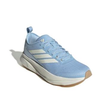 Imagem de adidas Tênis de corrida feminino Jogit, Azul/branco fora/arenito quente, 36