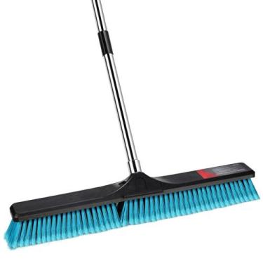 Imagem de Vassoura de pressão Nolopau Heavy Duty Outdoor com alça de 55 cm e 24 