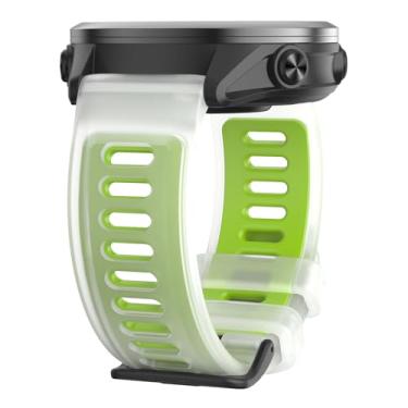 Imagem de ISBAKE Pulseiras de relógio compatíveis com Garmin Forerunner 570 47 mm/Vivoactive 4/Venu 3, pulseira de silicone TPU de 22 mm para Forerunner 265/Forerunner 255/Venu 3