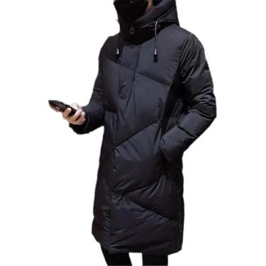 Imagem de Jaqueta De Inverno Masculina Grossa E Quente Com Capuz Parka, black, L