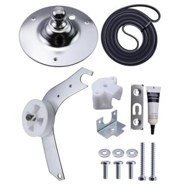 Imagem de Kit de rolamento traseiro de tambor secador com correia de transmissão e braço de polia intermediária apto para Frigidaire Kelvinator Crosley Electrolux Gibson Tappan White Westinghouse Substitui