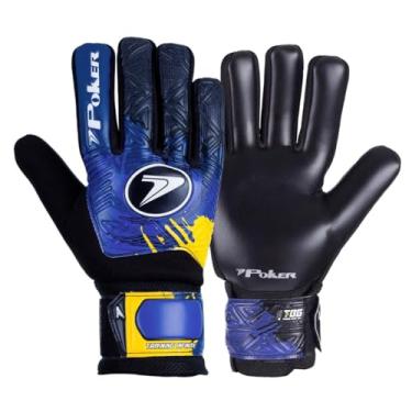 Imagem de Luva De Goleiro Poker Infinity Campo Society Futsal Training - Azul/Preto - 8