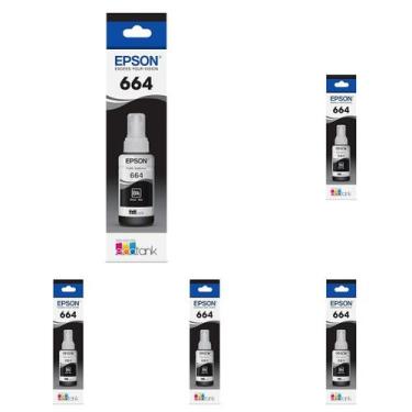 Imagem de Garrafa de tinta Epson 664 EcoTank de capacidade ultra-alta preta (T66