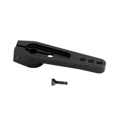 Imagem de JunZheHub Braço de Direção Longo Servo de Liga de Alumínio 25T com Parafuso de Metal para Veículos RC, Carros E Barcos, Preto