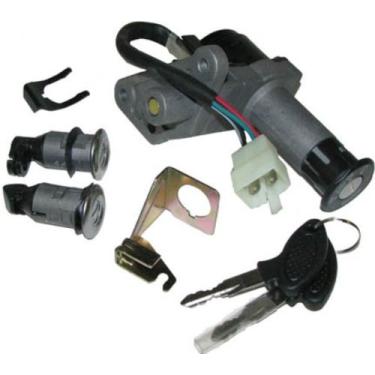 Imagem de Aquiver Auto Parts Conjunto de conjunto de chave de ignição para ciclomotor scooter JONWAY 150QT-12 150CC