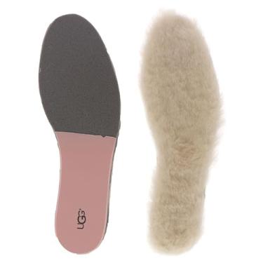 Imagem de UGG Palmilha feminina de pele de carneiro, Natural, 5 M US