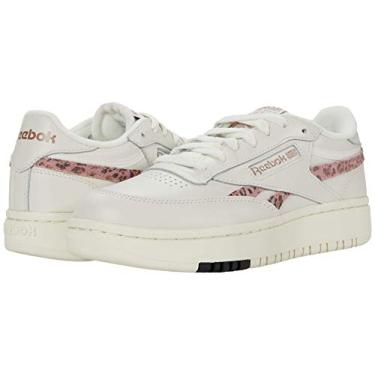 Imagem de Reebok Tênis feminino Club C Double, Giz/ouro rosa/preto, 11