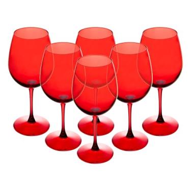 Imagem de LYOR - Conjunto 6 Taças para Vinho Gourmet 600ml Vermelha Vidro