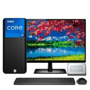 Imagem de Computador Completo Intel Core i7 16GB SSD 480GB Monitor Full HD 19