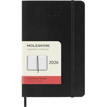 Imagem de Moleskine Classic 12 Month 2026 Daily Planner, Soft Cover, Pocket (3.5" x 5.5"), Black, 400 pages