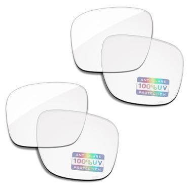 Imagem de Bowyer 2 pares de lentes de substituição de alta definição compatíveis com óculos inteligentes Ray-Ban Meta Wayfarer RW4006 50 mm, 2 x laser transparente HD, RW4006 50mm