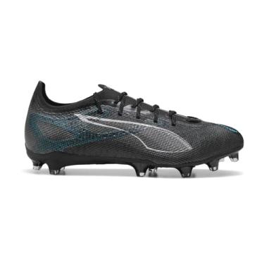 Imagem de PUMA Chuteira masculina Ultra 5 Pro firme, artificial para futebol, Puma Preto-puma Prata Aqua brilhante, 41