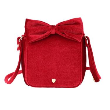Imagem de PinkSheep Bolsa infantil para meninas: bolsa para meninas pequenas - bolsa infantil com alça de ombro - presentes de aniversário de princesa para meninas de 3 a 8 anos, Vermelho, Small, Kawaii fofo
