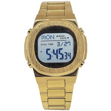Imagem de Relógio Masculino Tuguir Digital Tg30324 Dourado