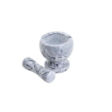 Imagem de Pilão de Mármore Cinza 11 cm - Rojemac com Socador