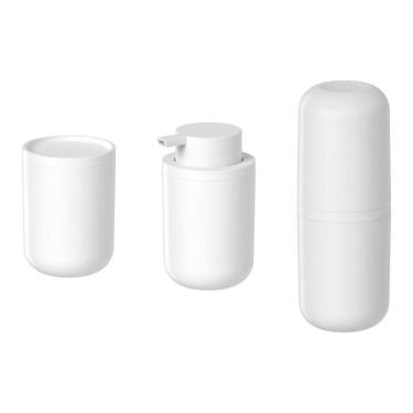 Imagem de Kit Banheiro Lavabo Bold 3 Peças Organização De Pia Ou