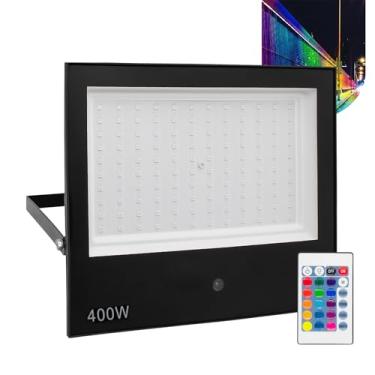 Imagem de Refletor Led Holofote 400w Rgb Colorido Bivolt C/Controle