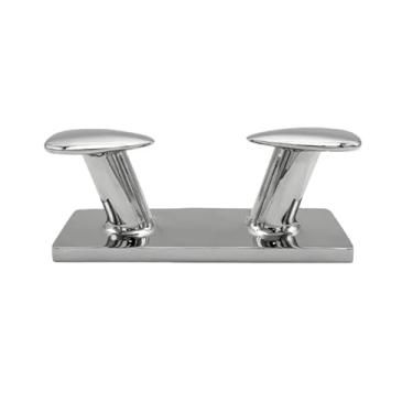 Imagem de Ship Fittings Double Horn Bollard Boat Dock Cleat 316 Stainless Steel Boat Cleat Mooring Cleat Marine Double Cross for Boat Accessories Marine Hardware(10inch-1pcs)