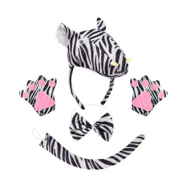 Imagem de Wzmzjy Tiara de Orelhas de Halloween com Cauda E Gravata Borboleta para Brincadeira de Faz de Conta para Meninos E Meninas, Style B