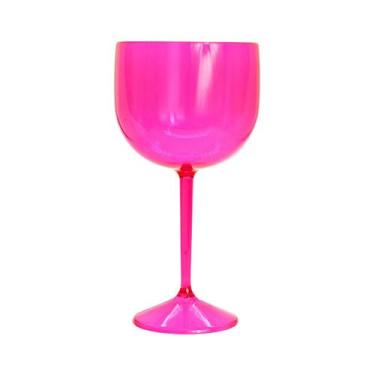 Imagem de Kit 10 Taças de Gin Acrílico Cristal Colorido 450ml p/ Festas Eventos 