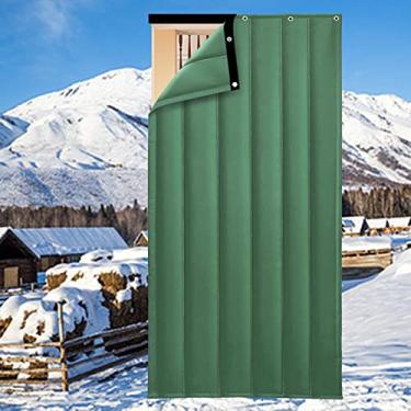 Imagem de Cortina de porta com isolamento térmico, cortinas de porta com redução de ruído, cortinas de cozinha para casa, cobertura insonorizada resistente, barreira de privacidade, tela opaca, para