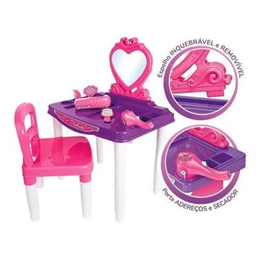 Imagem de Penteadeira Infantil Fashion Cadeira E Acessórios Poliplac