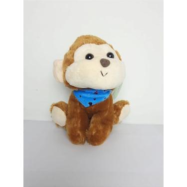 Imagem de Macaco Apaixonado Marrom de Pelúcia 20 cm - 18-1549M-25 - no-brand