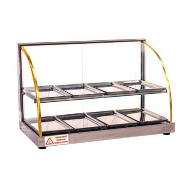 Imagem de Estufa para salgados 8 bandejas dupla para comércio Titã