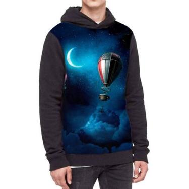 Imagem de Moletom Com Capuz Espaço Ref:550 - smoke, Preto, GG