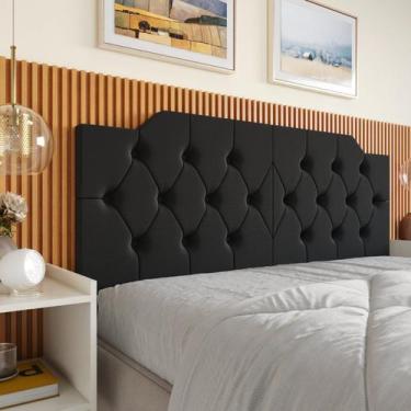 Imagem de Cabeceira Cama Queen Painel Dobravel Quarto Estiloso Retro - Casa Roma