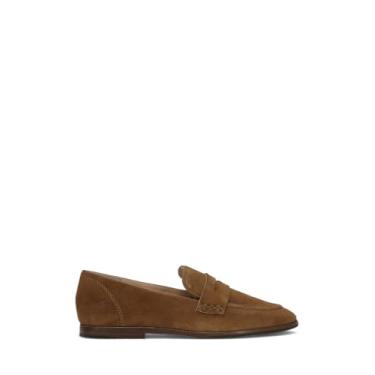 Imagem de Frye Faith Loafer Tênis feminino de couro sem cadarço – conforto clássico e estilo para uso diário, Barley - Couro de camurça infantil, 39