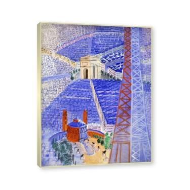 Imagem de Moldura de champanhe. Impressões Raoul Dufy, (belo cenário 31), pôster de viagem vintage, arte impressionista, imagem de arte de parede em tela para decoração de casa. 40 x 50 cm-15,8 x 19,7 pol