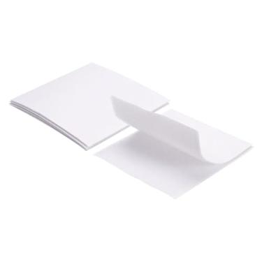 Imagem de Generic 4 conjuntos de tiras de gancho e laço com adesivo 11 x 11 cm fita dupla face gancho e laço de nylon autoadesivo para carro de escritório em casa, branco