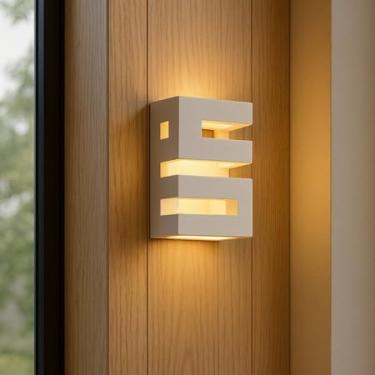 Imagem de Arandela de Parede Plástica com Soquete G9 | Luminária Bivolt 10x14cm para Quarto, Sala e Corredor(Branco,KIT 6 ARANDELAS)