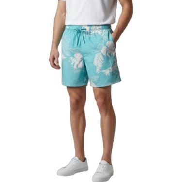 Imagem de Shorts Areia Branca Yacht Resort Floral Azul, GG