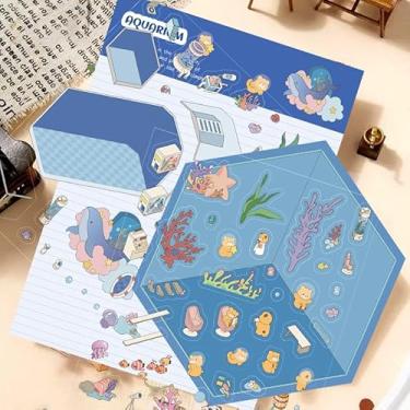 Imagem de Adesivo_Decalque 42 Adesivos de Cena em Miniatura 3D Fofos DIY Cenas Adesivos para Adultos Casa Quente Supermercado Museu Café Zoológico Hotel Restaurante Terapia Adesivo Alívio Stress Pass The Time