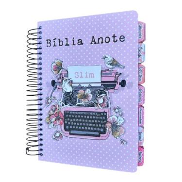 Imagem de Bíblia Nvt Anote Typo rosa com Abas adesivas coladas - CENTRAL