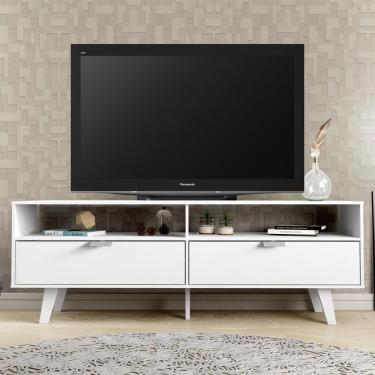 Imagem de Rack para TV até 55" Oslo 2 Portas com Pés Branco Madesa