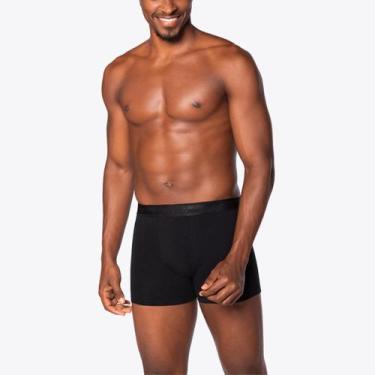 Imagem de Cueca Lupo Boxer Algodão com Elastano 00784, Preto, M
